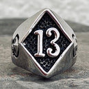 Sanity Jewelry Skull Ring 13 Ring - Silver - Sizes 7-18  - R41