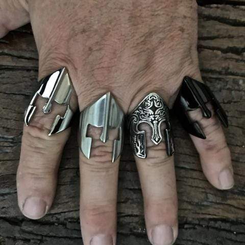 Skull Ring | Gladiator Ring - The Artisan Biker Ring | Sanity Jewelry