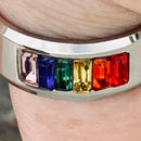 Sanity Jewelry Skull Ring Jeweled Pride Ring - Sizes 5-12 - R178