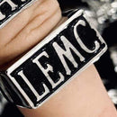Law Enforcement Motorcycle Club Ring- LEMC - Sizes 9-14 - R39 Ring Biker Jewelry Skull Jewelry Sanity Jewelry Stainless Steel jewelry