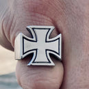 Sanity Jewelry Skull Ring Maltese Cross Ring - Sizes 9-16 - R192