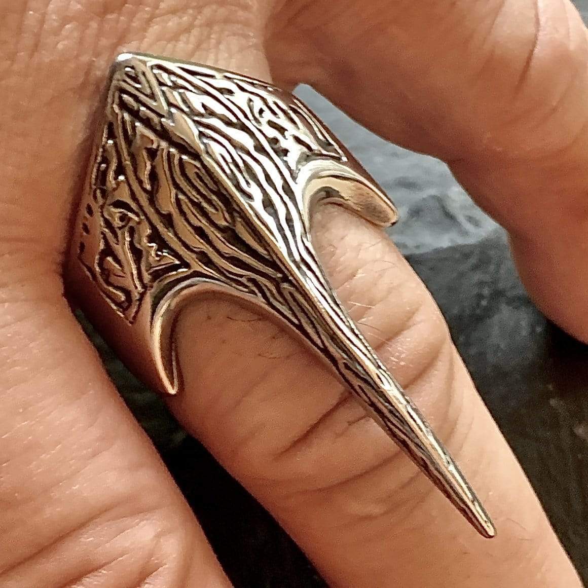 Raven Viking Ring Men, Viking Ring Stainless, Odins Ravens Jewelry