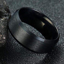 Sanity Jewelry Skull Ring Sanity’s Band Ring Collection - Gold Steel Ring  - Sizes 4-20- R58