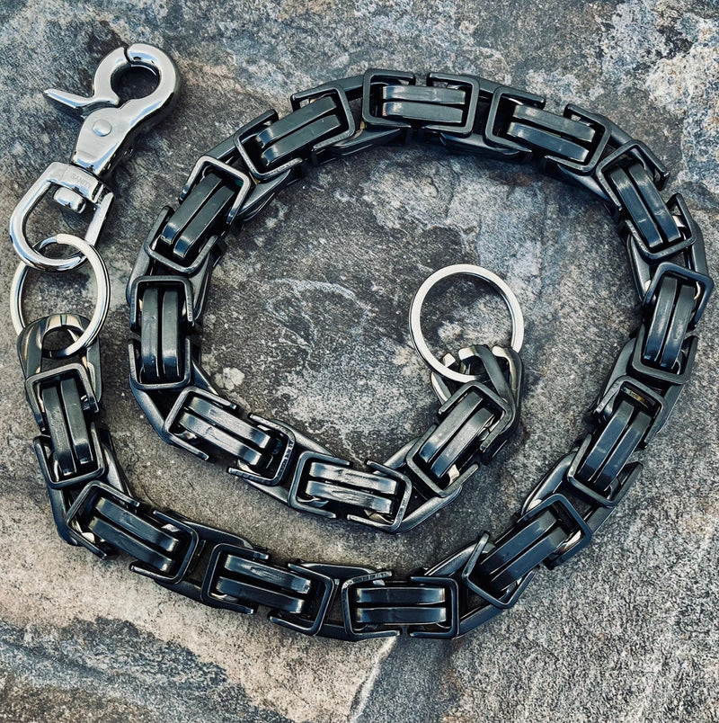 Sanity Jewelry Wallet Chain Wallet Chain - Black - Daytona Beach CVO 1 inch wide