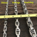 Sanity Jewelry Wallet Chain Wallet Chain - Polished Stainless - Daytona Beach Deluxe 1/4 inch wide