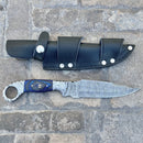 Sanity Jewelry 11” Al Capone - Blue & Black Wood - Damascus - Horizontal & Vertical Carry - ACF03