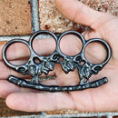 Sanity Jewelry 4 Finger Skull Ring Large - Pick A Color - FFSR123