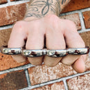 Sanity Jewelry 4 Finger Skull Ring Large - Pick A Color - FFSR123