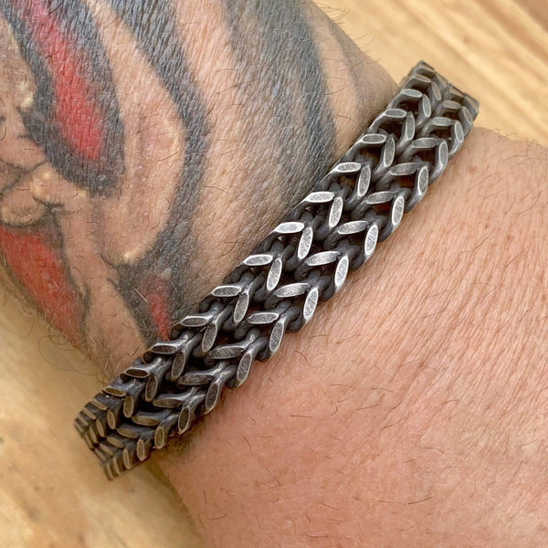 SANITY JEWELRY® 7 inches "Viking King" - Custom - Galvanized - 1/2 inch wide - B04 CLEARANCE