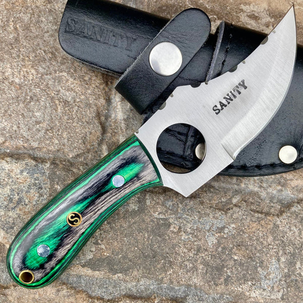 Sanity Jewelry 7” Jesse James - Green and Black  - D2 Steel - Horizontal & Vertical Carry - JJ008