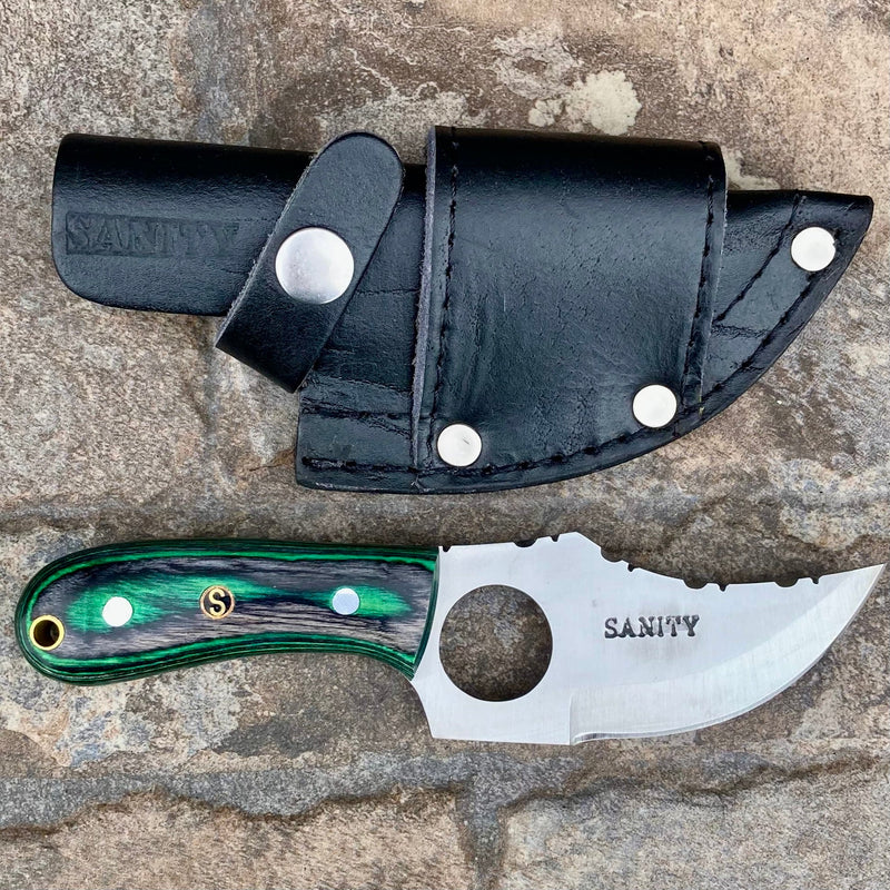 Sanity Jewelry 7” Jesse James - Green and Black  - D2 Steel - Horizontal & Vertical Carry - JJ008