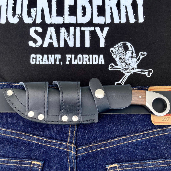 SANITY JEWELRY® 9” Al Capone - Rosewood - D2 Steel - Horizontal & Vertical Carry - PE219