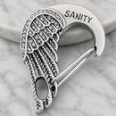 Sanity Jewelry Belt Clip Belt Clip / Clasp - Angel Bling Wing Custom - Upgrade Your Wallet / Key Chain - WCC-10