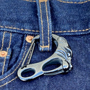 Sanity Jewelry Belt Clip Belt Clip / Clasp - Sabor Toothed Tiger - Black - Upgrade Your Wallet / Key Chain - WCC-13