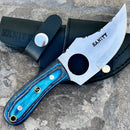 Sanity Jewelry BOGO Jesse James -  Blue & Black Wood - D2 Steel - Horizontal & Vertical Carry - 7 inches - JJ005