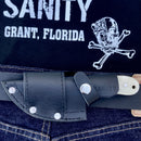 SANITY JEWELRY® BOGO Jesse James - Bone - Damascus - Horizontal & Vertical Carry - 7 inches - JJ003