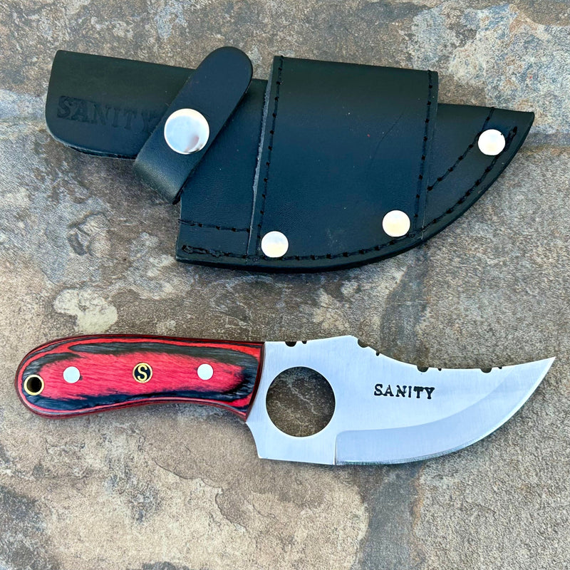 Sanity Jewelry BOGO Jesse James - Red & Black Wood - D2 Steel - Horizontal & Vertical Carry - 7 inches - JJ013