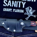 SANITY JEWELRY® BOGO Jesse James - Red & Black Wood - Damascus - Horizontal & Vertical Carry - 7 inches - JJ012