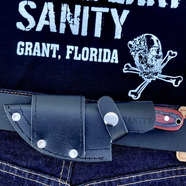SANITY JEWELRY® BOGO Jesse James - Red & Black Wood - Damascus - Horizontal & Vertical Carry - 7 inches - JJ012