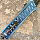 SANITY JEWELRY® Bracelet 5.5” Frank Nitti Small - "Prohibition Series" - Tanto Serrated Blue- SBTR