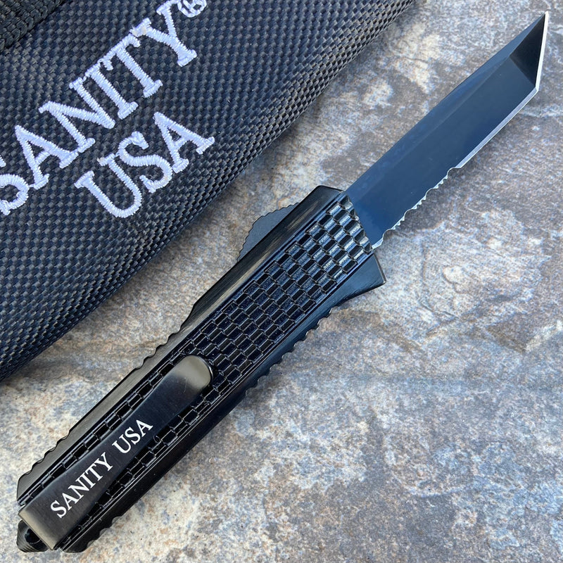 SANITY JEWELRY® Bracelet 5.5” Frank Nitti Small - "Prohibition Series" - Tanto Serrated Chrome- SBLTR