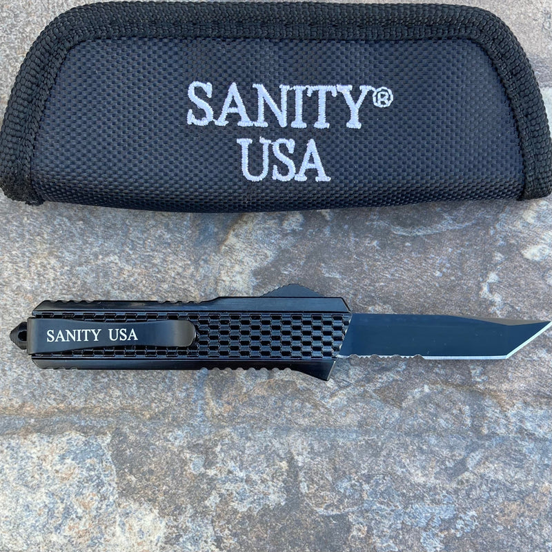 SANITY JEWELRY® Bracelet 5.5” Frank Nitti Small - "Prohibition Series" - Tanto Serrated Chrome- SBLTR