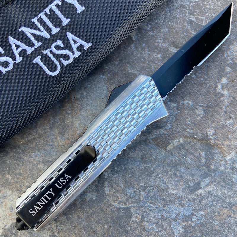 SANITY JEWELRY® Bracelet 5.5” Frank Nitti Small - "Prohibition Series" - Tanto Serrated Chrome- SMTR