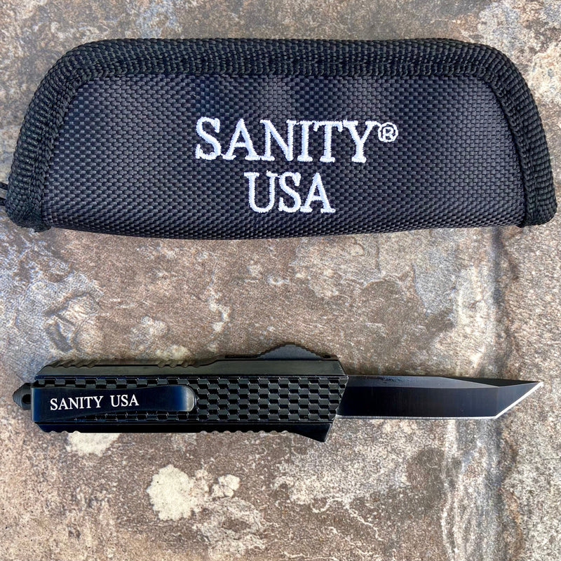 SANITY JEWELRY® Bracelet 5.5” Frank Nitti Small - "Prohibition Series" - Tanto Smooth Black- SBLTS