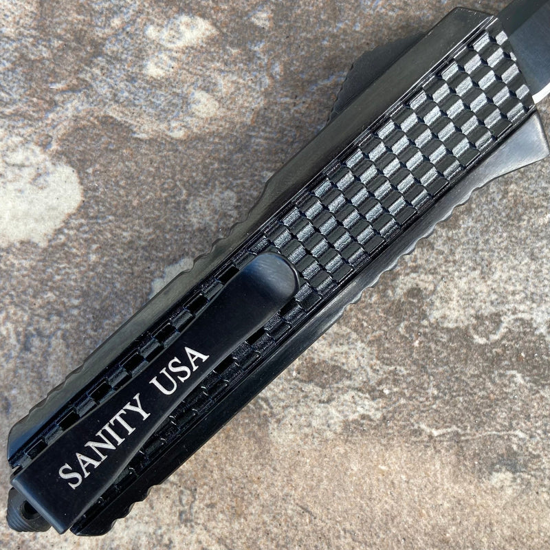 SANITY JEWELRY® Bracelet 5.5” Frank Nitti Small - "Prohibition Series" - Tanto Smooth Black- SBLTS