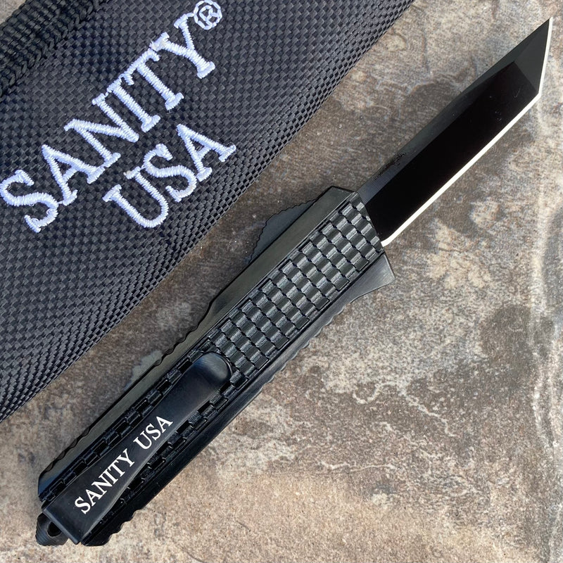 SANITY JEWELRY® Bracelet 5.5” Frank Nitti Small - "Prohibition Series" - Tanto Smooth Black- SBLTS