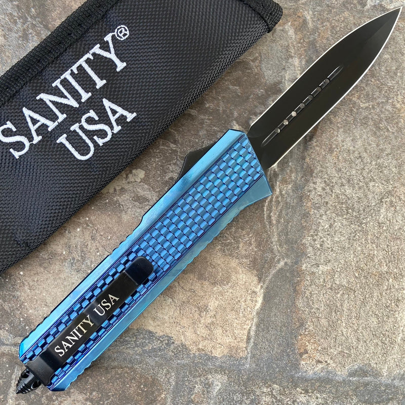 SANITY JEWELRY® Bracelet 5.5” Frank Nitti Small - "Prohibition Series" - Tanto Smooth Blue- SBTS