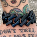 Sanity Jewelry Bracelet 8.5 inches Bagger Bracelet - Bonez - Black - 1.25" Wide - The Classic - B70