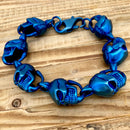 Sanity Jewelry Bracelet 8.5 inches Hell Ride Bracelet - 1.5" Classic - Blue - B151