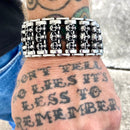 SANITY JEWELRY® Bracelet 8.5 inches Thunder Roads - Skull Bracelet - 1.25 inch wide - B41