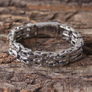 Sanity Jewelry Bracelet 8.75 inches Chain Mail - Custom - Silver - 1/2 inch wide - B103