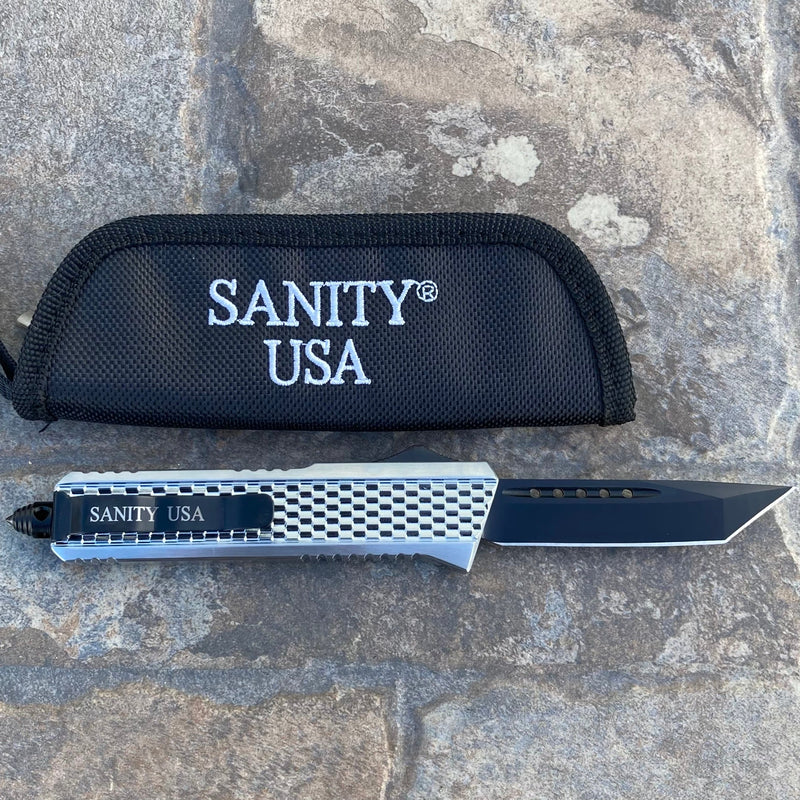 SANITY JEWELRY® Bracelet 8" Frank Nitti Medium - "Prohibition Series" - Tanto Smooth Chrome - MCDTS