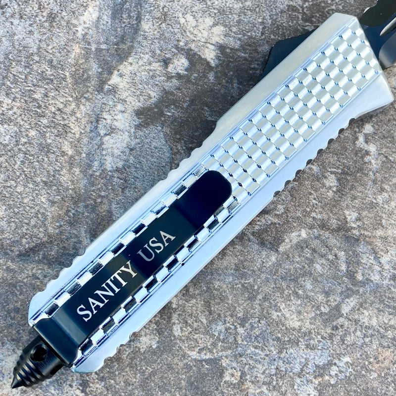 SANITY JEWELRY® Bracelet 8" Frank Nitti Medium - "Prohibition Series" - Tanto Smooth Chrome - MCDTS