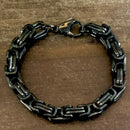 Sanity Jewelry Bracelet 8 inches Daytona - Black - Deluxe - 1/4 inch wide - B43