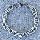 SANITY JEWELRY® Bracelet 8 inches Daytona Bracelet- Silver - Heritage - 1/2 inch wide - B05