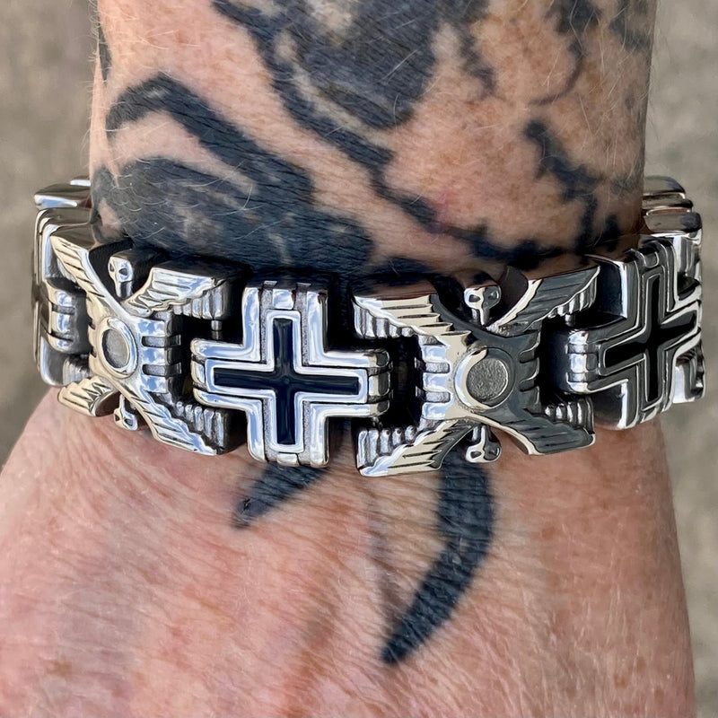 SANITY JEWELRY® Bracelet 8 inches Repeat Offender Cross Bracelet - 1" Custom - B04