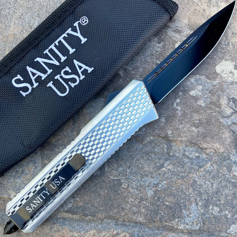 SANITY JEWELRY® Bracelet 9.5” Frank Nitti Large - "Prohibition Series" - Drop Point Chrome- LCDP