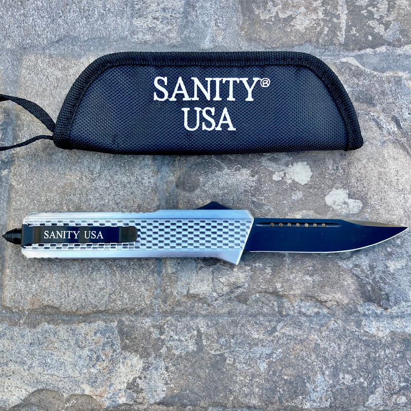 SANITY JEWELRY® Bracelet 9.5” Frank Nitti Large - "Prohibition Series" - Drop Point Chrome- LCDP