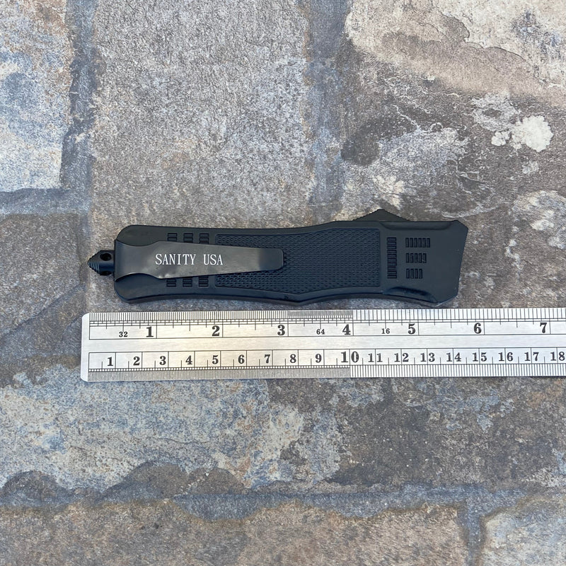 SANITY JEWELRY® Bracelet 9.5” Frank Nitti Large - "Prohibition Series" - Tanto Serrated Flag - LFTANS