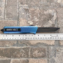 SANITY JEWELRY® Bracelet 9.5" Frank Nitti Large - "Prohibition Series" - Tanto Smooth Blue - LBTS