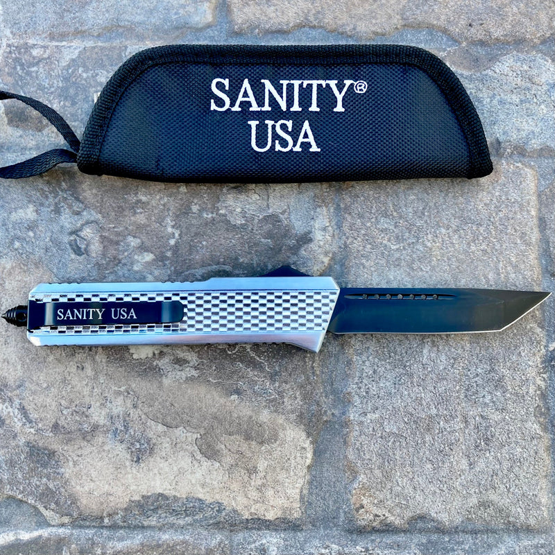 SANITY JEWELRY® Bracelet 9.5” Frank Nitti Large - "Prohibition Series" - Tanto Smooth Chrome- LCTS