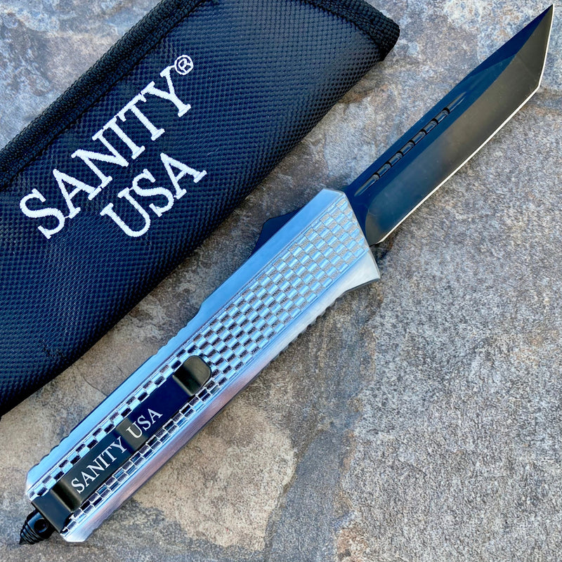 SANITY JEWELRY® Bracelet 9.5” Frank Nitti Large - "Prohibition Series" - Tanto Smooth Chrome- LCTS