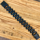 Sanity Jewelry Bracelet Bagger Bracelet - Bonez - Black - 1.25" Wide - The Classic - B70