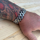 Sanity Jewelry Bracelet Bagger Bracelet - "EASY BIKER" - Bonez - Polished - 3/4” wide - B127