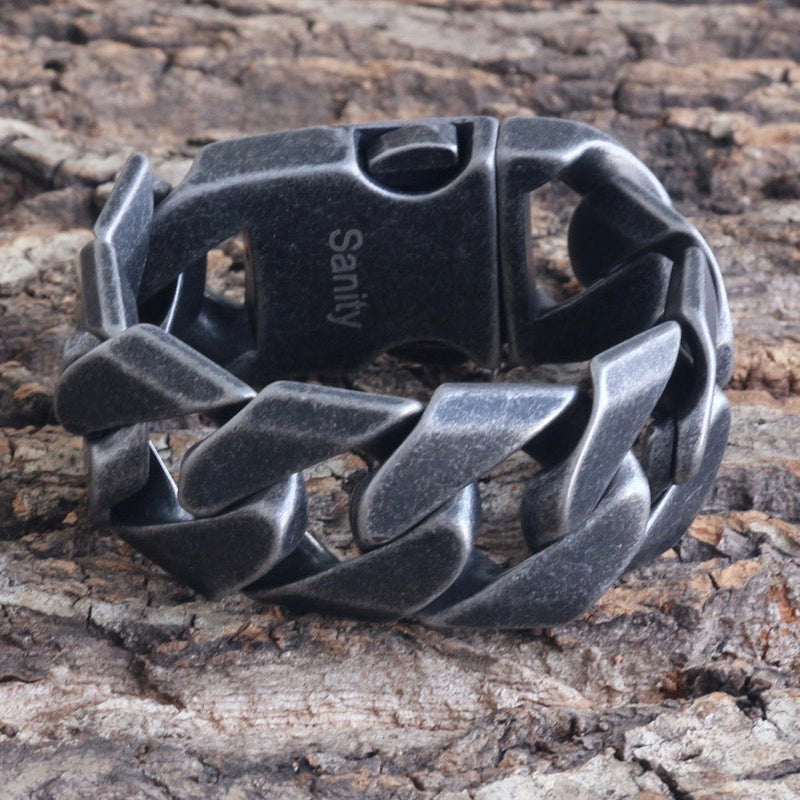 Sanity Jewelry Bracelet Bagger Bracelet - Galvanized - 1" Wide - The Custom - B20