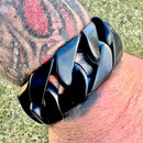 Sanity Jewelry Bracelet Bagger Bracelet - Matte Black - 1.25" Wide - The Classic - B28